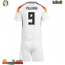 Camisa de Futebol Alemanha Niclas Fullkrug #9 Equipamento Principal Infantil Europeu 2024 Manga Curta (+ Calças curtas)